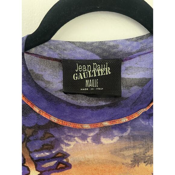 RARE JEAN PAUL GAULTIER MAILLE LONG SLEEVE MESH TOP MED JAPANESE GEISHA ASIAN - Picture 6 of 12